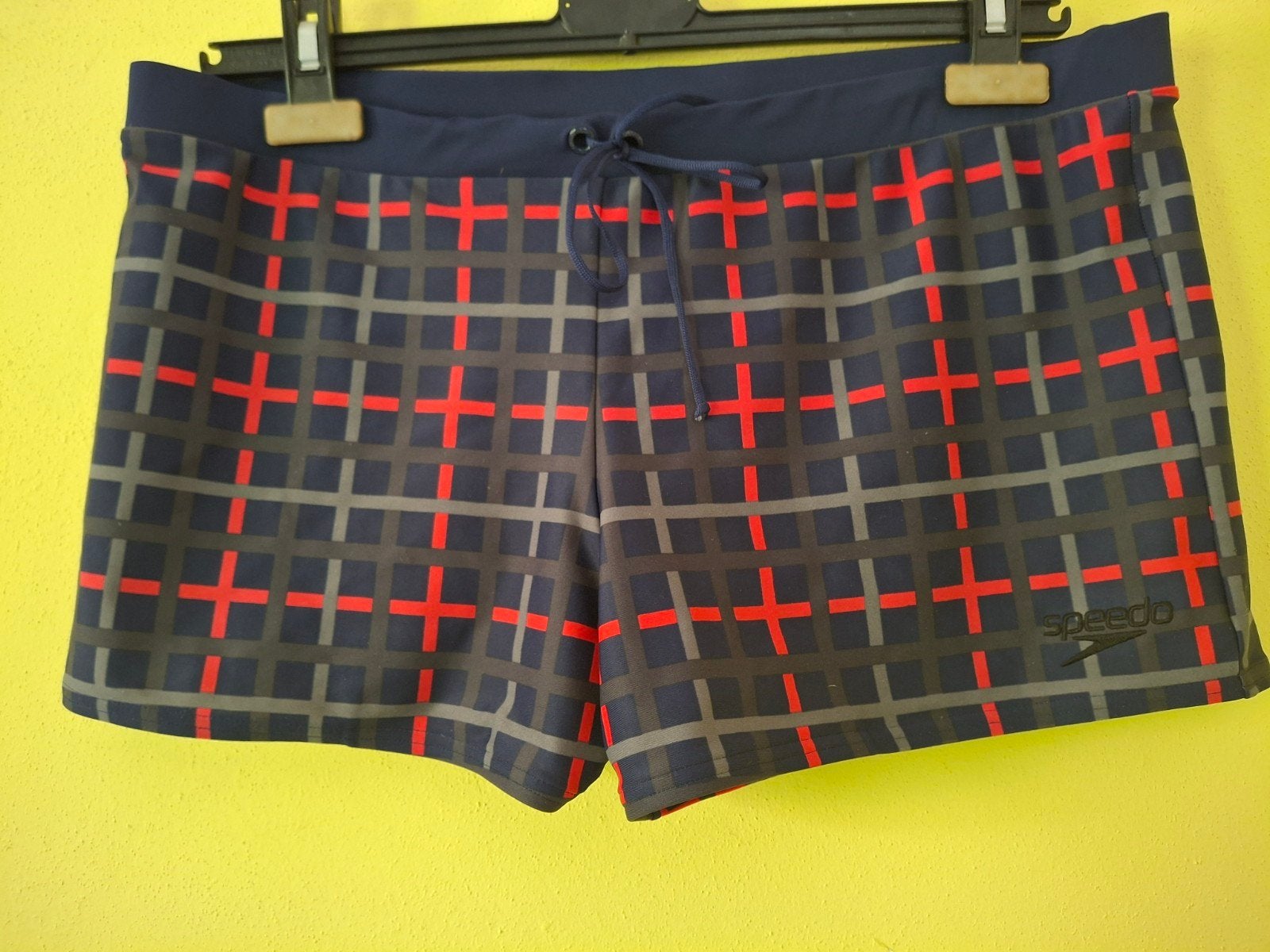 Speedo Zwemshort zwembroek Heren Mt 7 Blauw met Rood Patroon, Kleding | Heren, Badmode en Zwemkleding, Maat 52/54 (L), Blauw, Ophalen of Verzenden