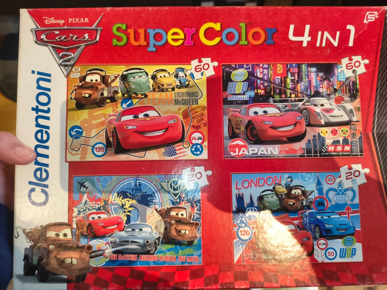4 in 1 cars puzzels, Ophalen of Verzenden, Meer dan 50 stukjes, Gebruikt, 4 tot 6 jaar