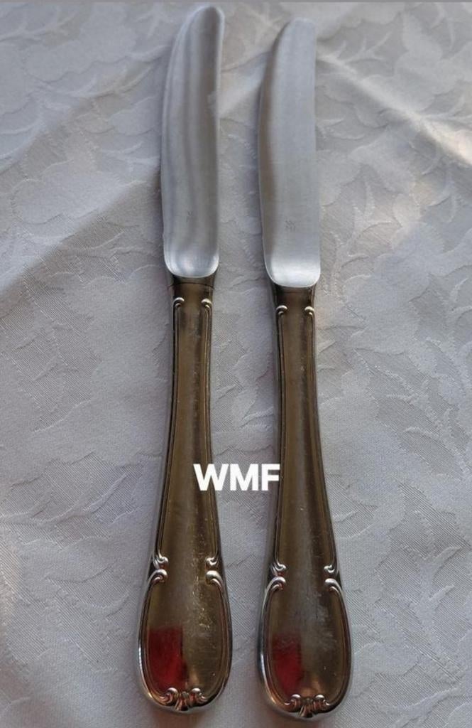 WMF verzilverde bewerkte messen, Ophalen of Verzenden, Zilver