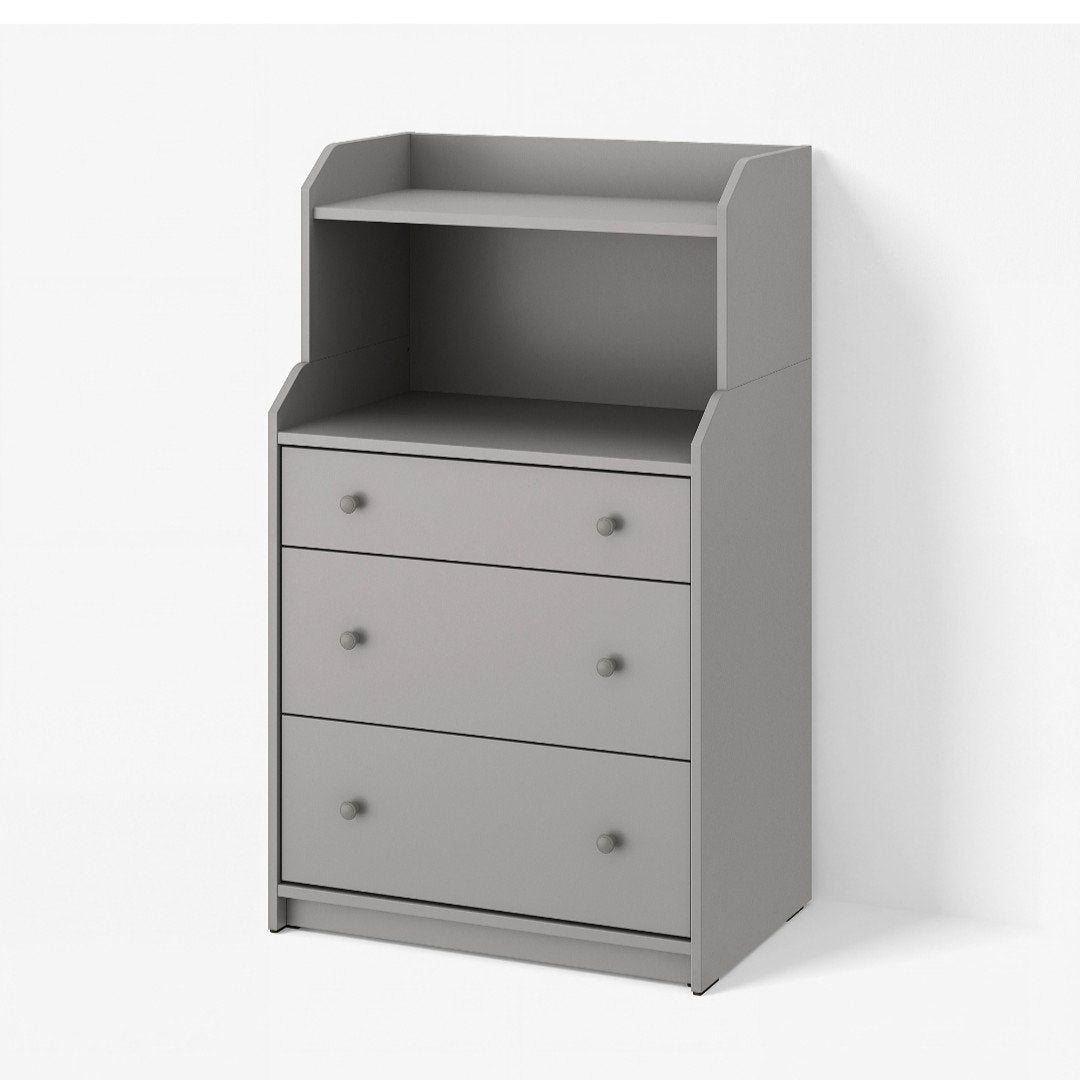 IKEA Haifa Grijze opbergkast met open vak en deuren, Ophalen, Gebruikt