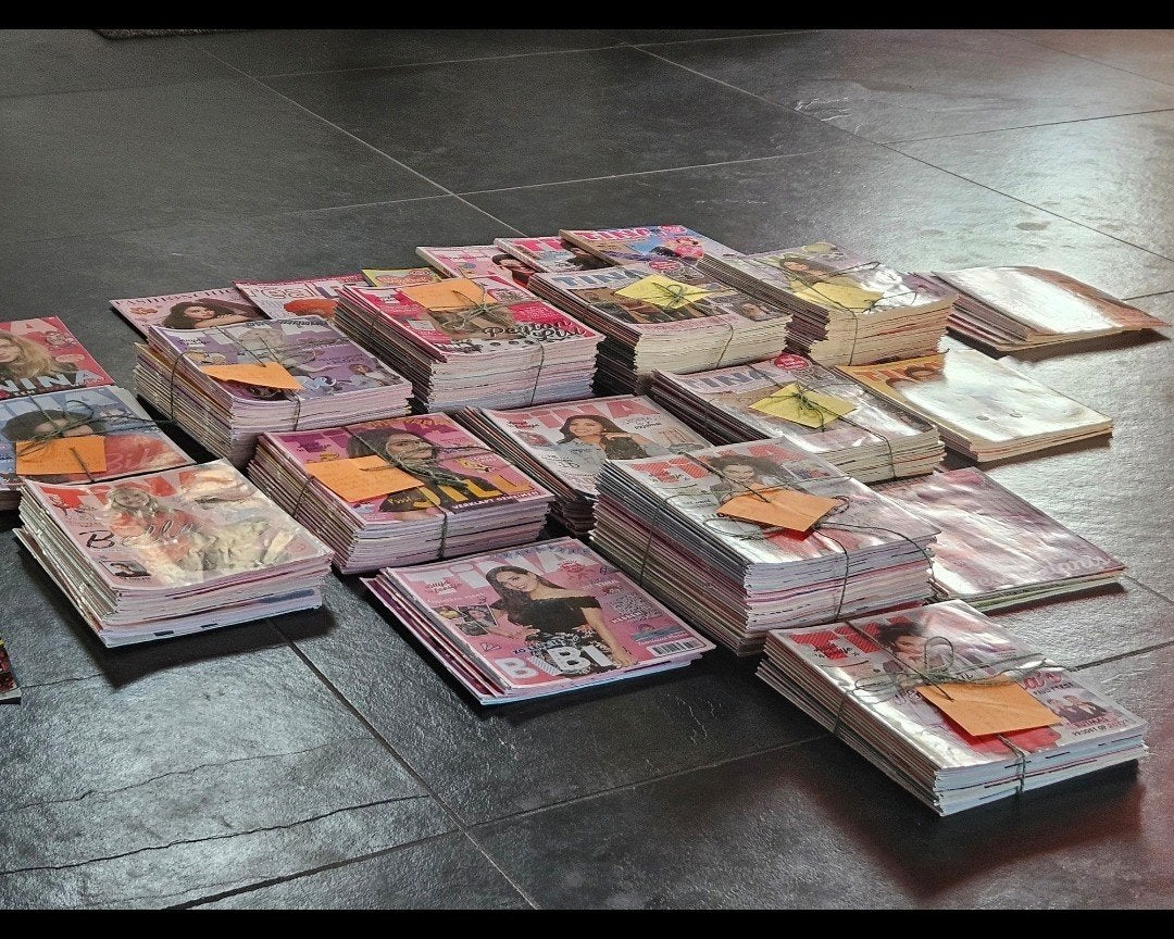 Collectie tijdschriften magazines tina meiden magazines, Boeken, Tijdschriften en Kranten, Ophalen of Verzenden, Gelezen, Gossip of Showbizz