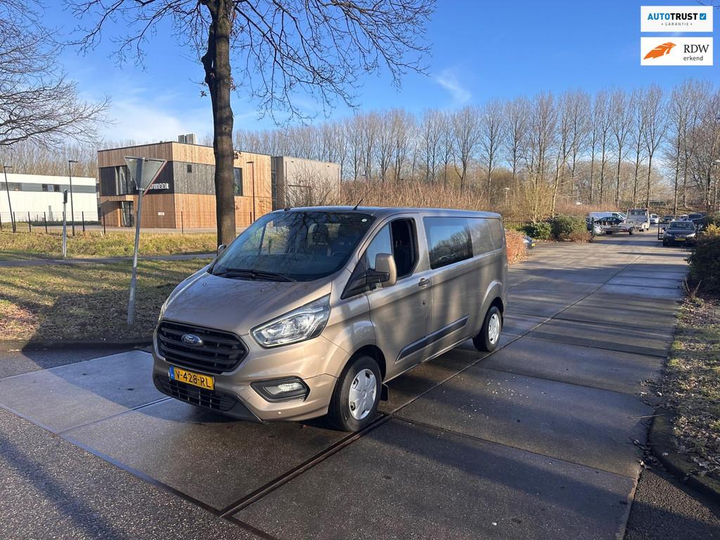 Ford Transit Custom 300 2.0 TDCI L2H1 Ambiente Dubbel Cabine, Auto's, Bestelauto's, Bedrijf, Te koop, ABS, Bluetooth, Boordcomputer
