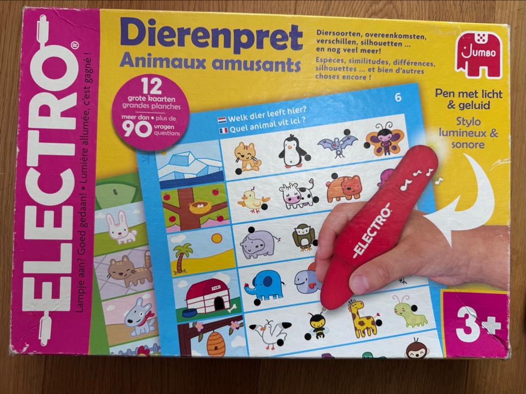 Jumbo Electro Dierenpret: Leerzaam spel met licht & geluid, Ophalen of Verzenden, Gebruikt, Ontdekken, Met licht
