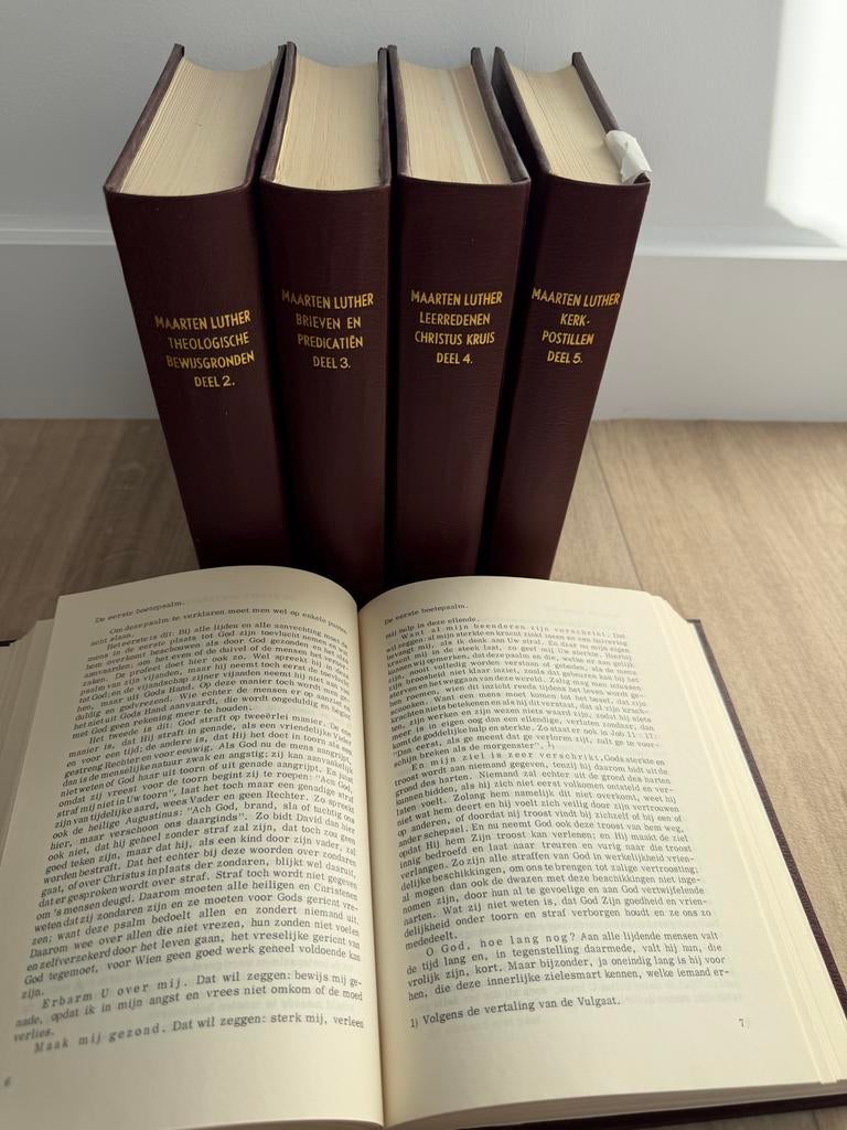Maarten Luther: Verzameld Werk (5 delen), Boeken, Ophalen of Verzenden, Zo goed als nieuw, Christendom | Protestants
