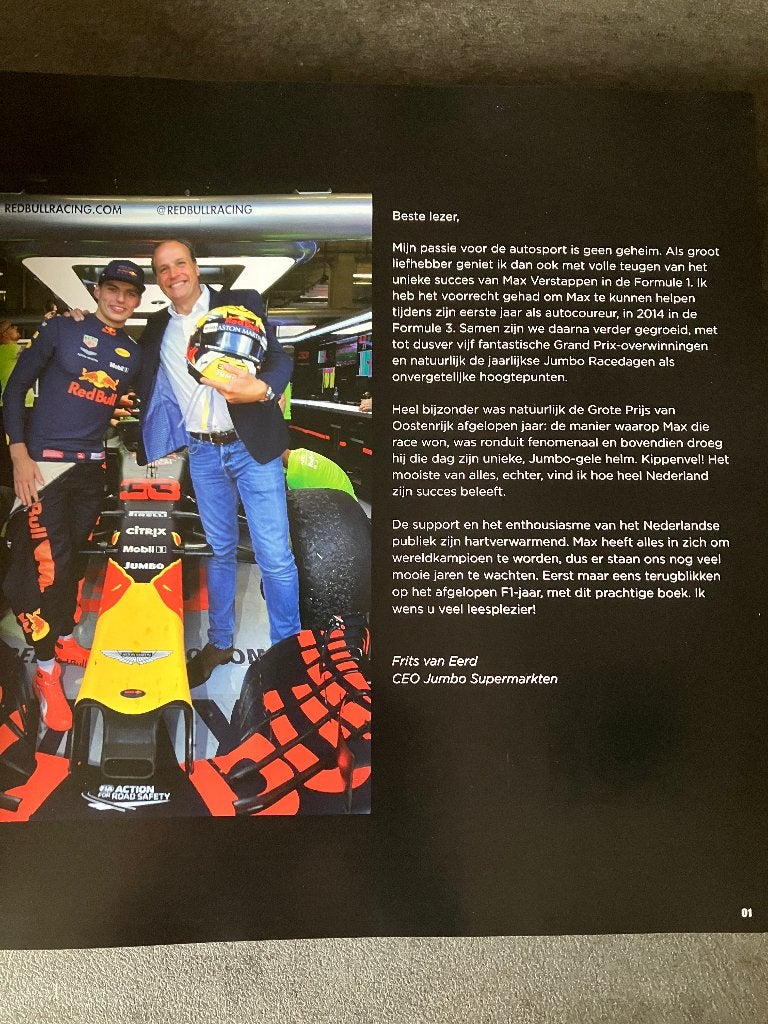✅ Max Verstappen 2018 Jaarboek Fanshop Red Bull Racing RB14, Ophalen of Verzenden, Nieuw, Formule 1
