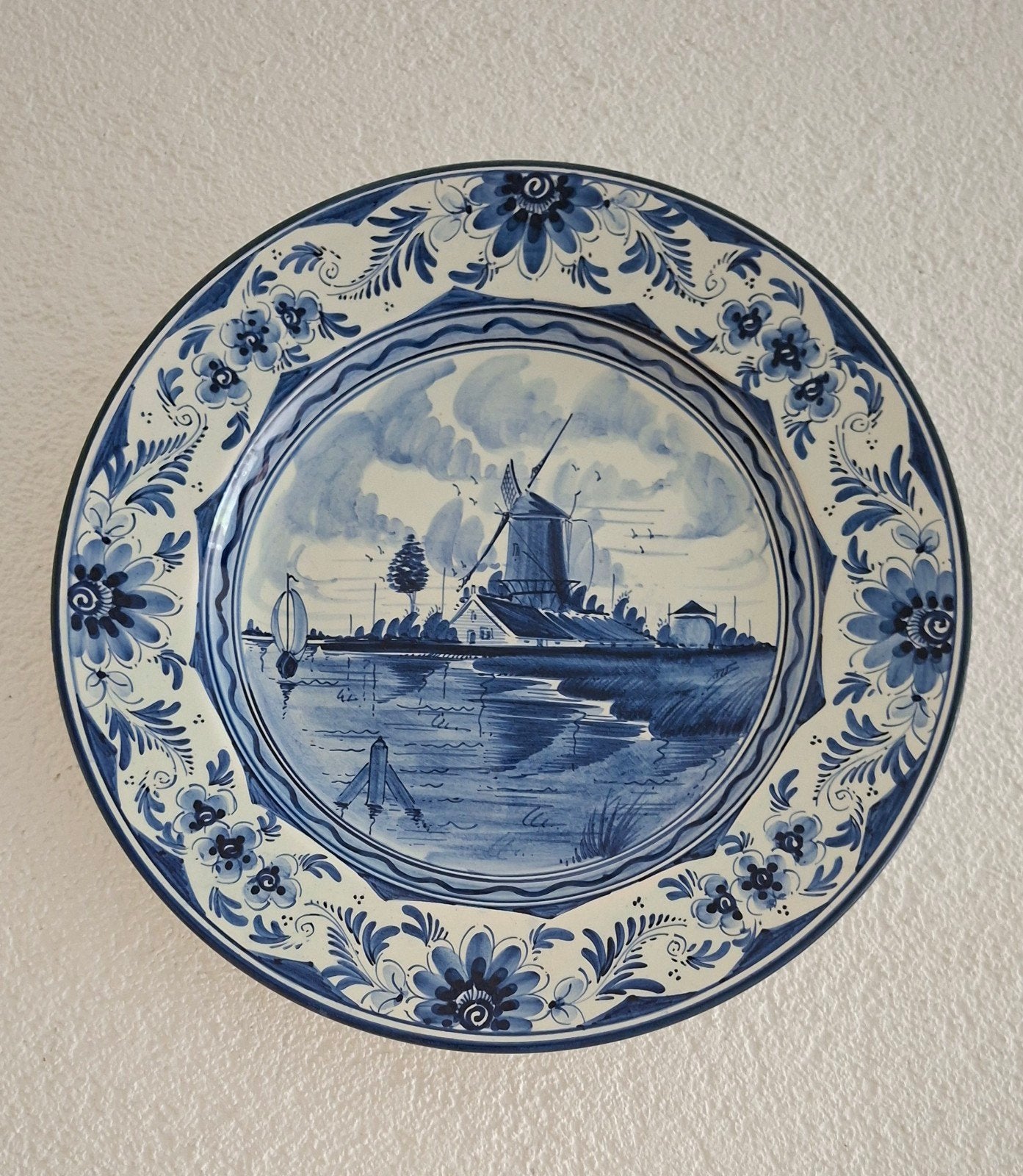 mooi Delftsblauw wandbord, Ophalen of Verzenden