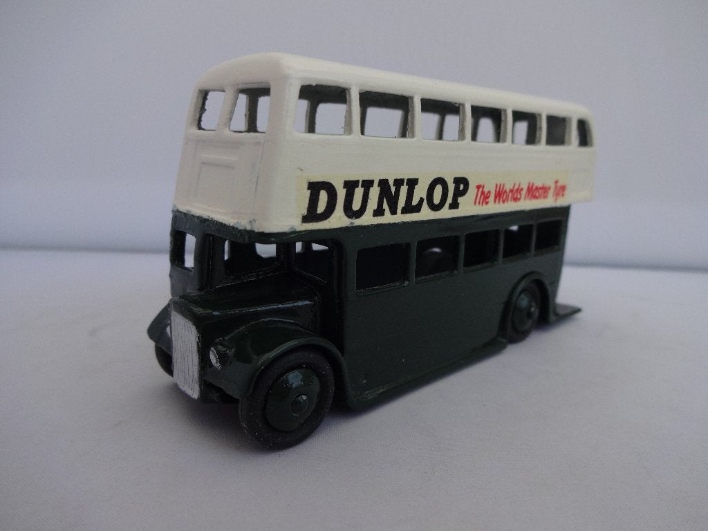 Dubbeldek bus Groen/Beige nr: 290 Dinky Toys MECCANO 1:76, Ophalen of Verzenden, Gebruikt, Bus of Vrachtwagen