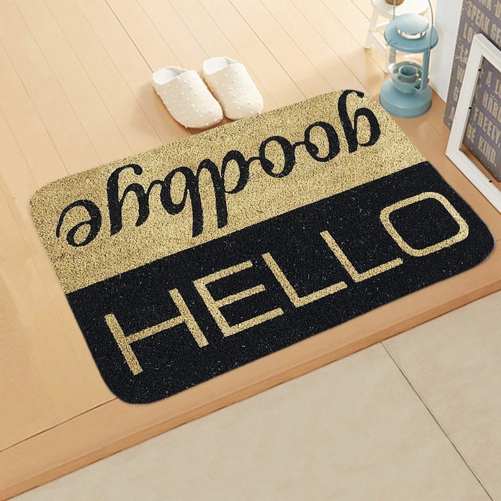 Hello Goodbye Deurmat / Deur Mat Vloermat, Verzenden, Nieuw, Binnen