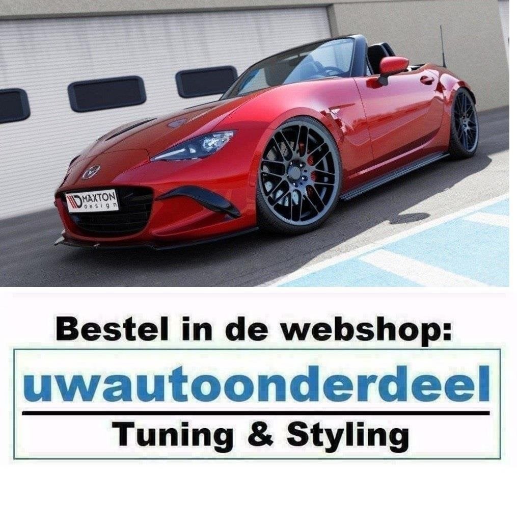 Maxton Design Spoiler Lip Splitter Voor Mazda Mk5 MK4 Faceli, Auto diversen, Tuning en Styling, Verzenden