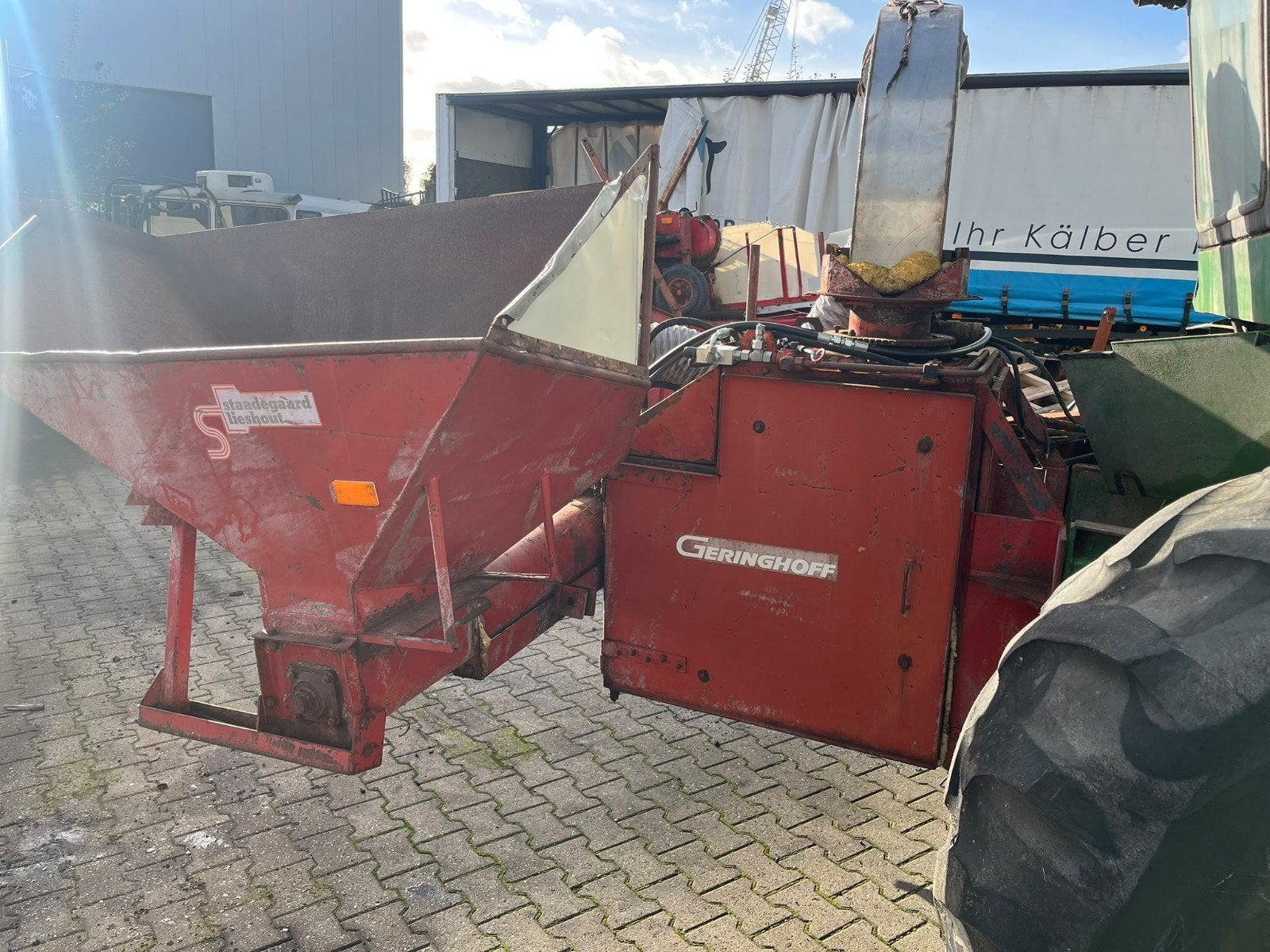 Werkende Maalmolen - Geringhoff, Ophalen, Akkerbouw, Oogstmachine