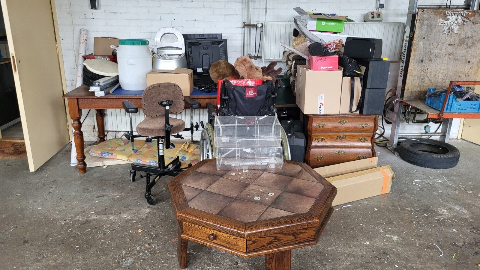 Rommelmarkt spullen kringloop, Diversen, Rommelmarktspullen, Gebruikt, Ophalen