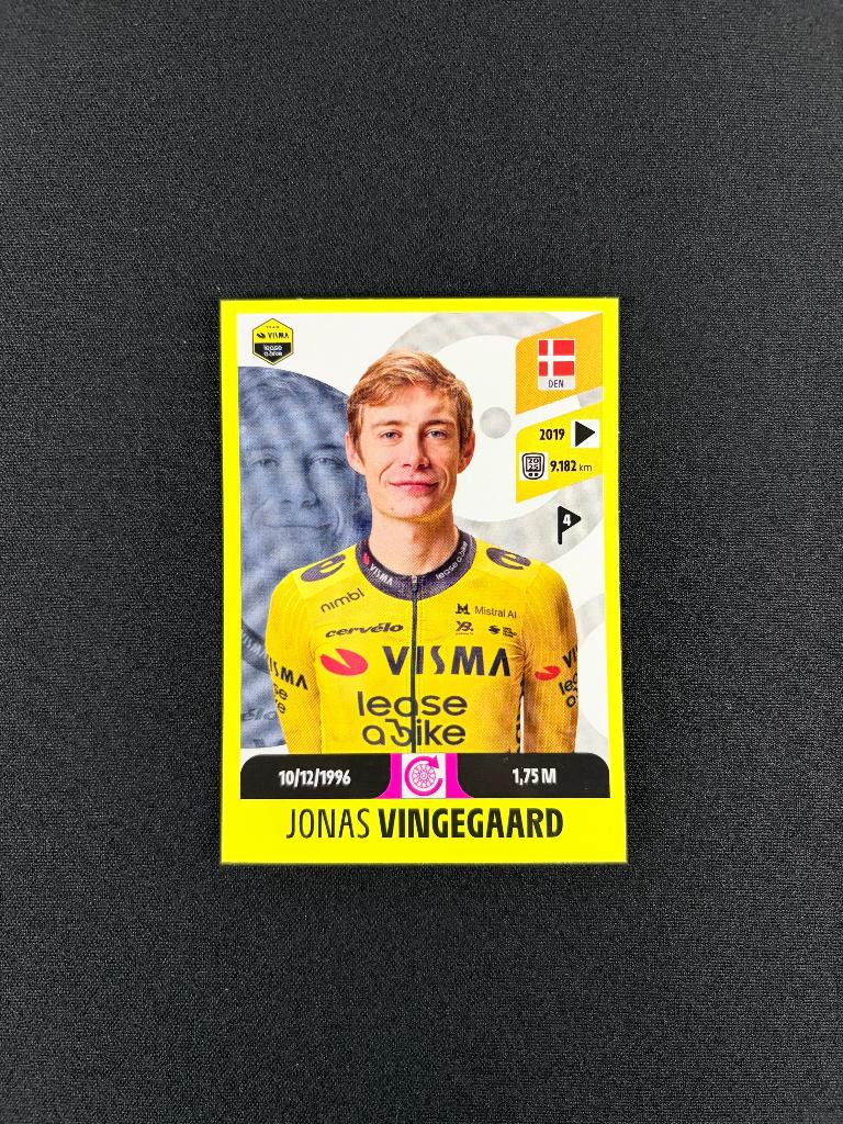 Jonas Vingegaard Panini Tour de France 2026 Sticker Visma, Verzenden, Zo goed als nieuw, Overige sporten, Poster, Plaatje of Sticker