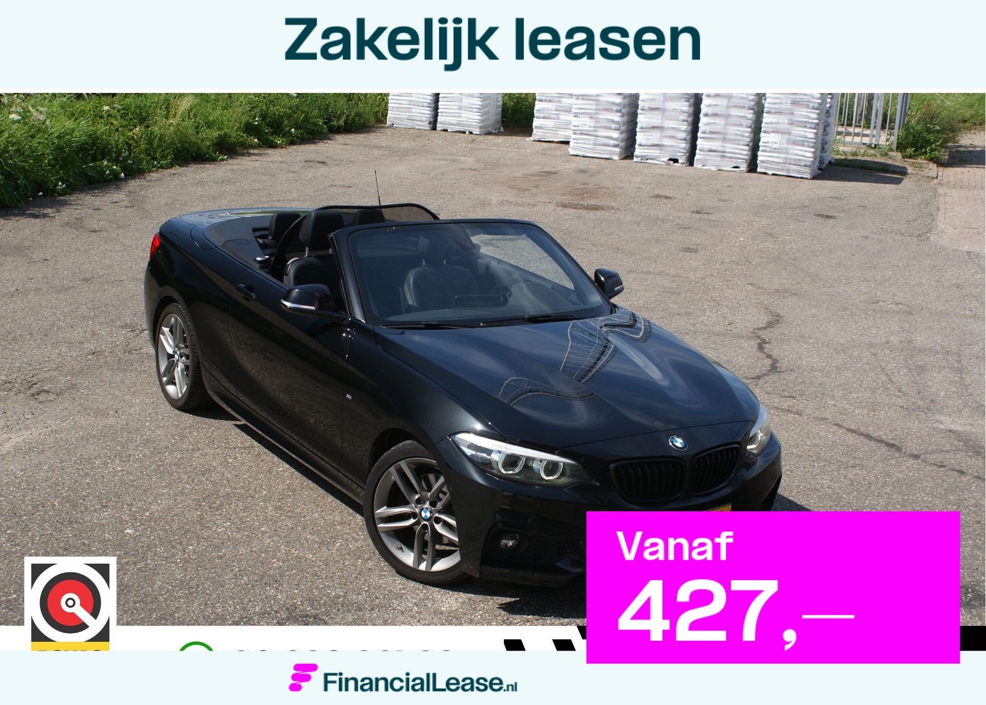 BMW 2-serie Cabrio 220i High Executive | M Pakket | Org NL |, Automaat, 1998 cc, Achterwielaandrijving, 4 cilinders