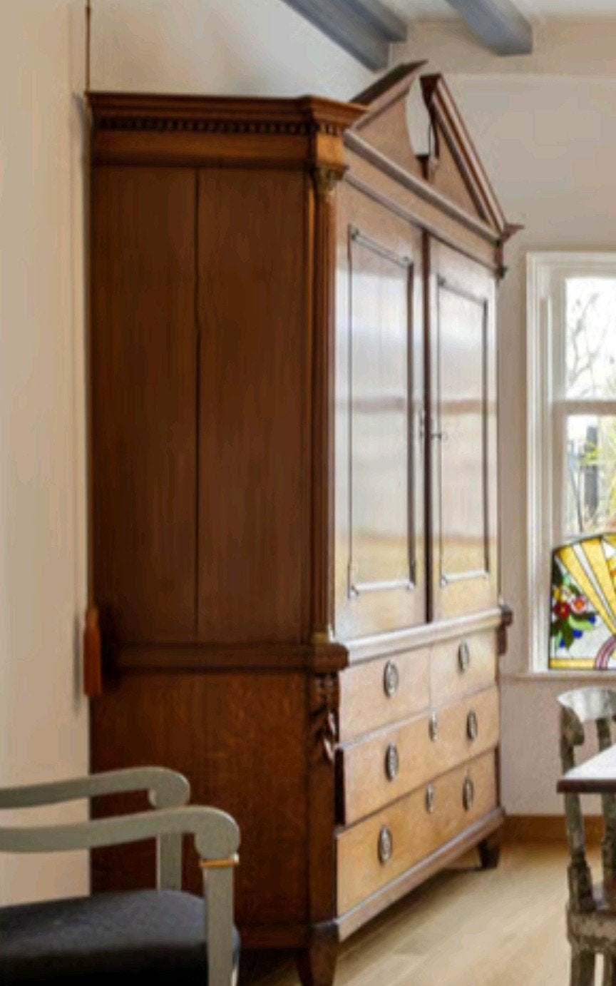 lodewijk de 16e eikenhouten kabinet, Antiek en Kunst, Antiek | Meubels | Kasten, Ophalen of Verzenden