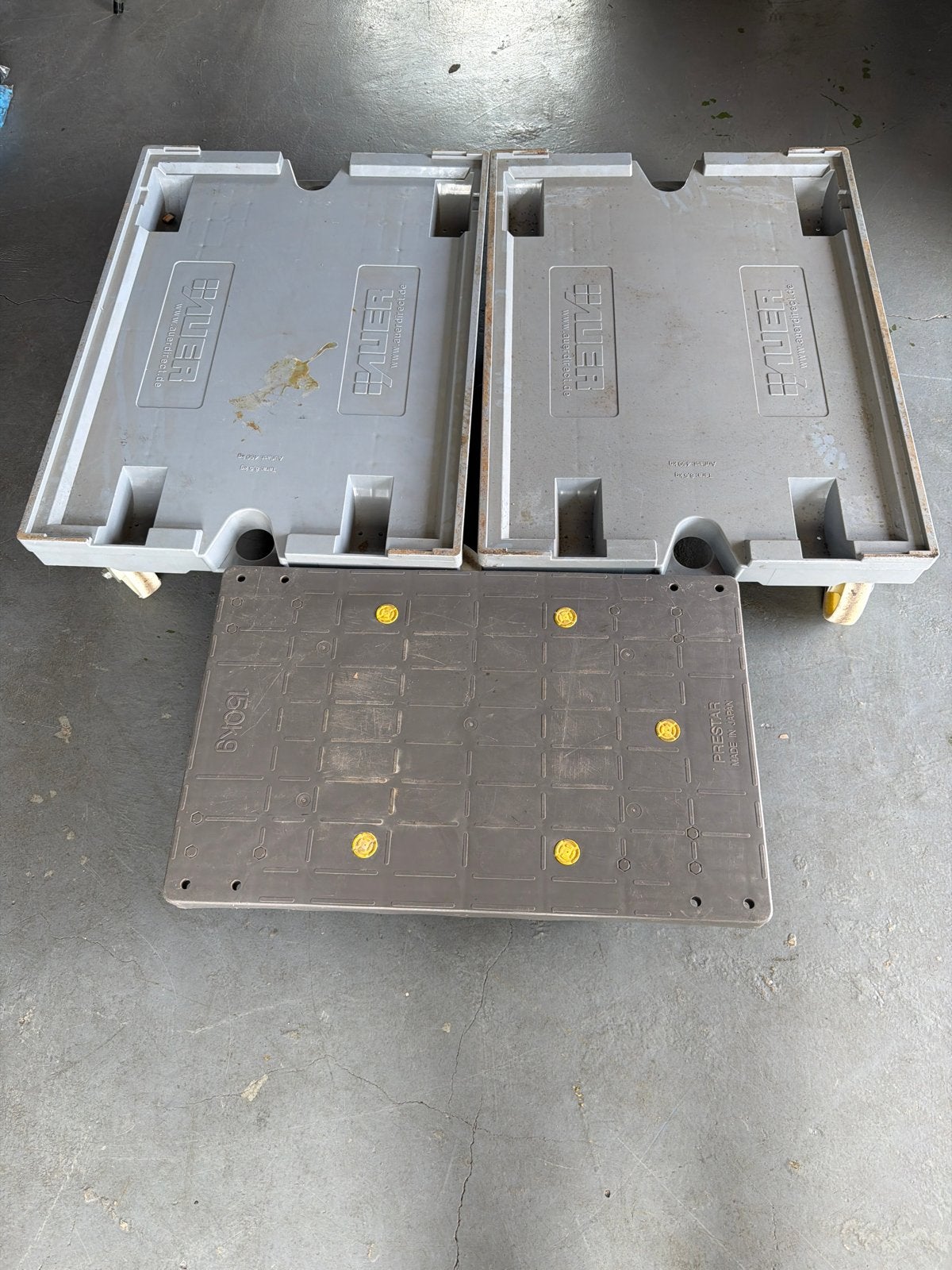 Verrijdbare platen/dolly's - Groot (81x61cm) en Klein (70,5x, Tuin en Terras, Ophalen of Verzenden, Nvt, Nvt, Nvt