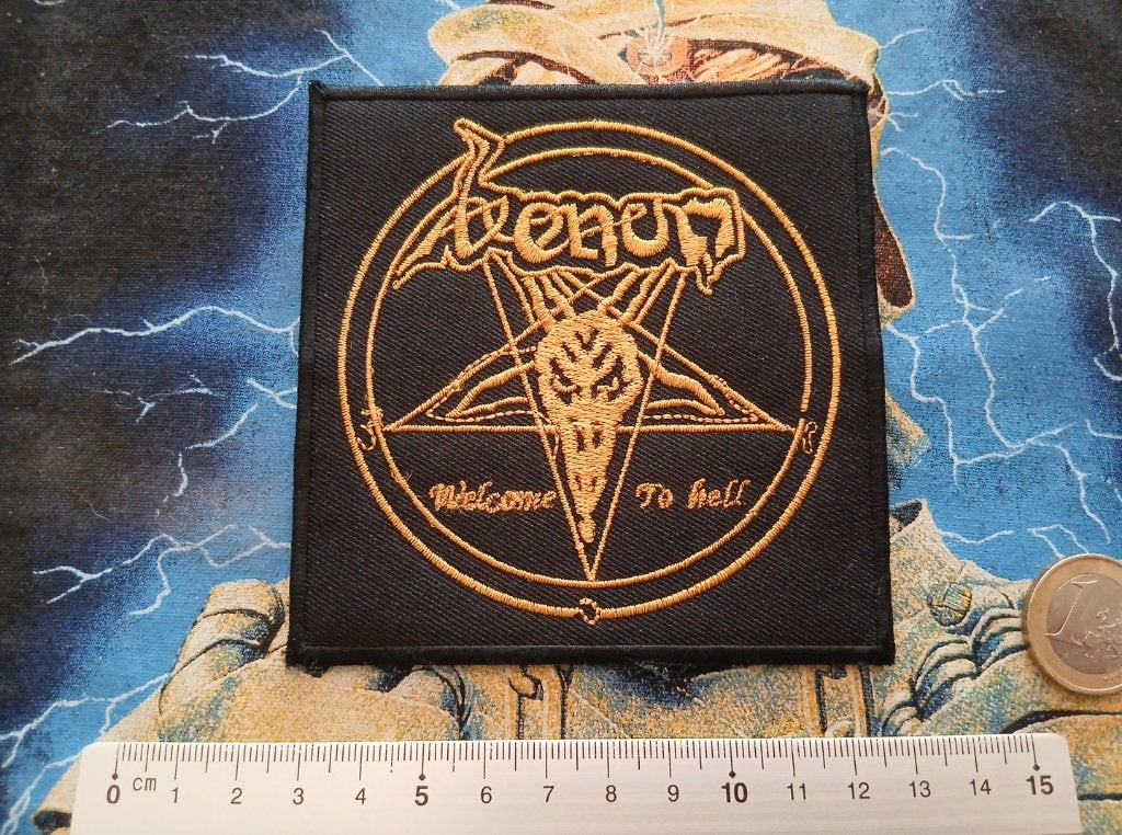 Venom mooie welcome to hell patch v57 metal, Ophalen of Verzenden, Nieuw, Kleding
