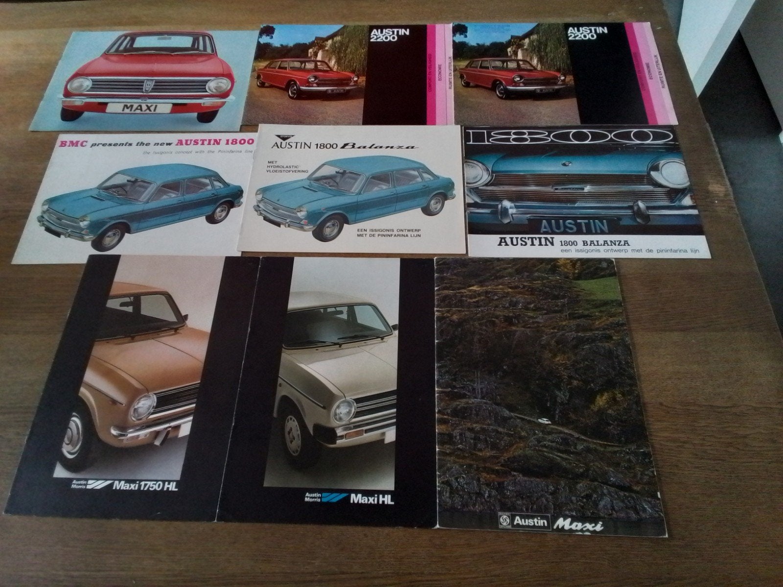 Folders Austin Maxi, Balanza, Maxi 1750 Hl, 2200, Ophalen of Verzenden, Zo goed als nieuw, Overige merken