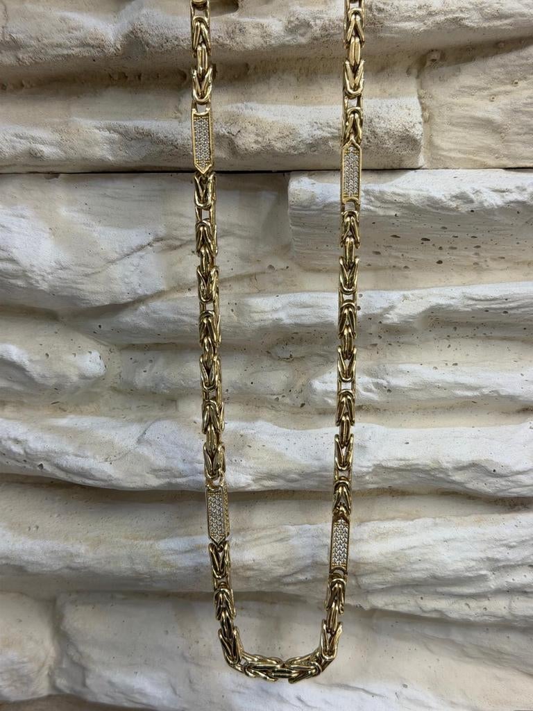 Gouden Koningsketting 14kt - Luxe Design