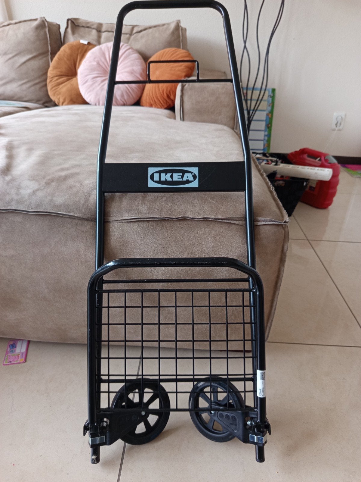IKEA Opvouwbare Boodschappen Trolley - Zwart, Gebruikt, Opvouwbaar, Overige typen, Minder dan 50 cm