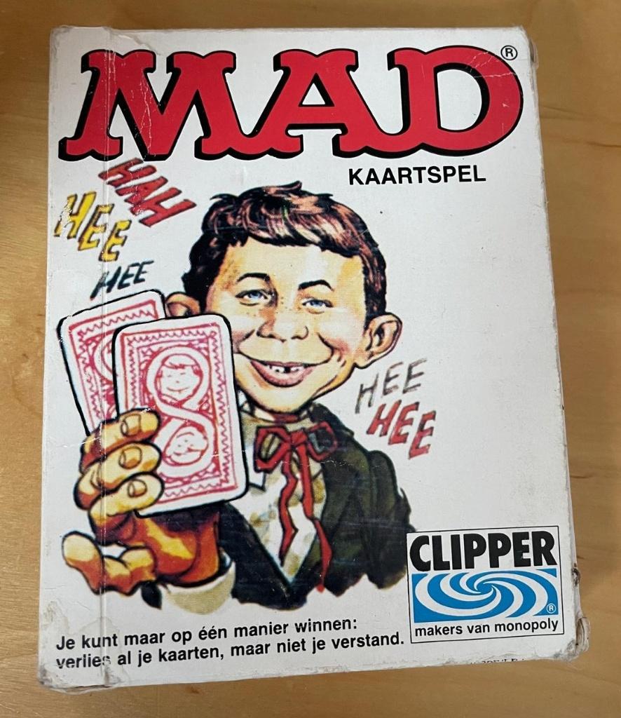 MAD kaartspel (1980), Hobby en Vrije tijd, Gezelschapsspellen | Kaartspellen, Vijf spelers of meer, Ophalen of Verzenden, Zo goed als nieuw