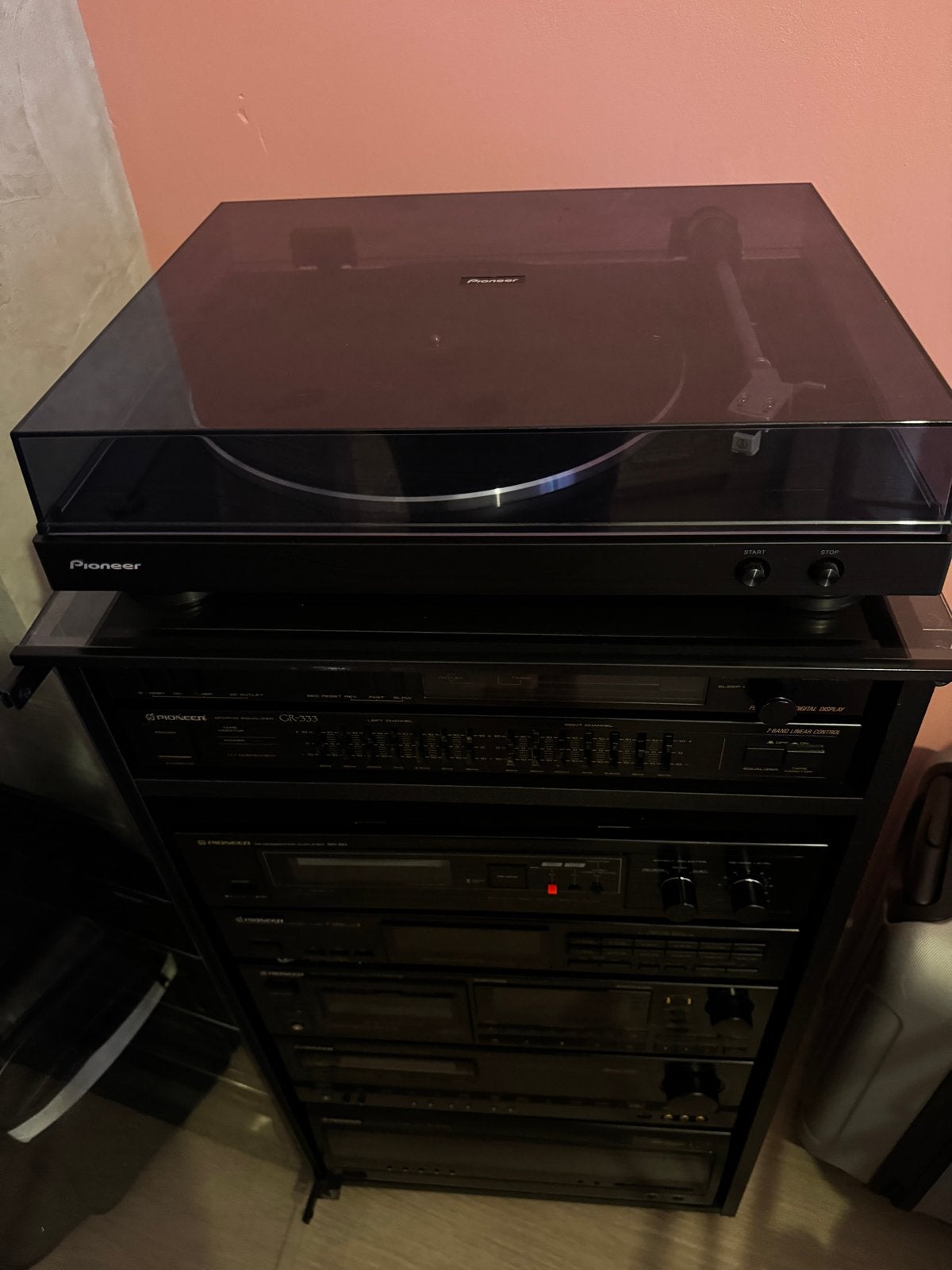 Pioneer Stereo Installatie met Platenspeler, Ophalen of Verzenden, Gebruikt, Platenspeler, Pioneer