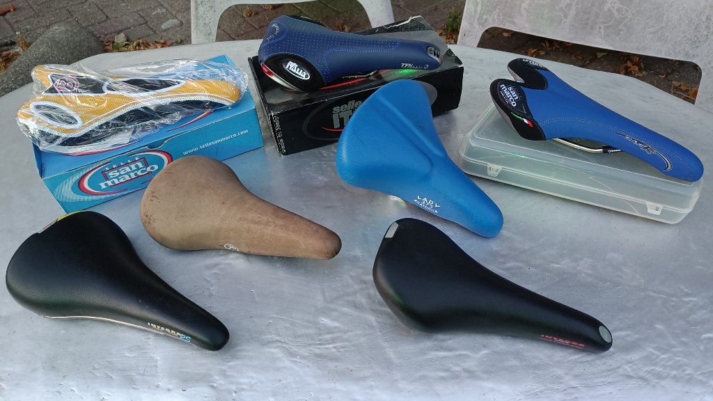 Vintage NOS Nieuw zadels Selle San Marco Bontrager Gazelle, Leer, Verzenden, Nieuw, Zadel