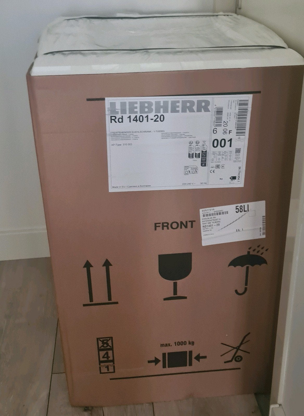 Liebher tafelmodel koelkast vriesvak nieuw- 2 jaar garantie, 100 tot 150 liter, Nieuw, 45 tot 60 cm, Met vriesvak