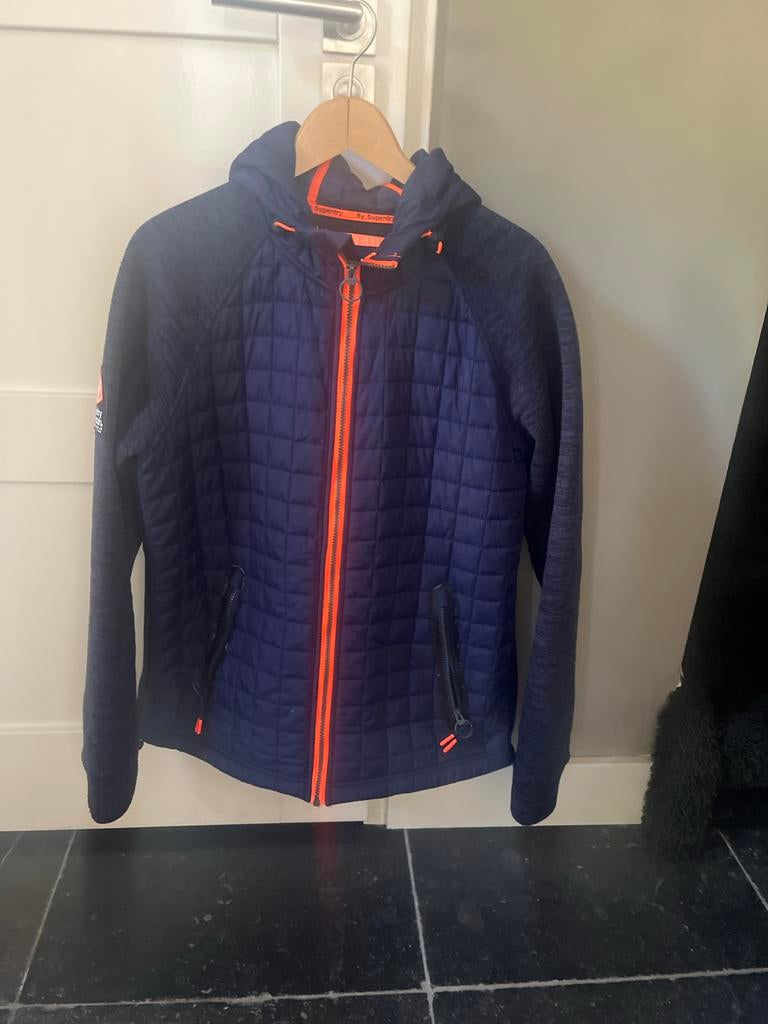 Superdry trainingsjack met capuchon - Maat XL, Ophalen of Verzenden, Gedragen