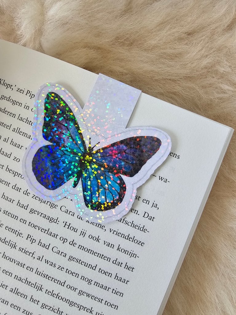 Magnetische boekenlegger vlinder blauw, Ophalen of Verzenden, Nieuw, Overige onderwerpen