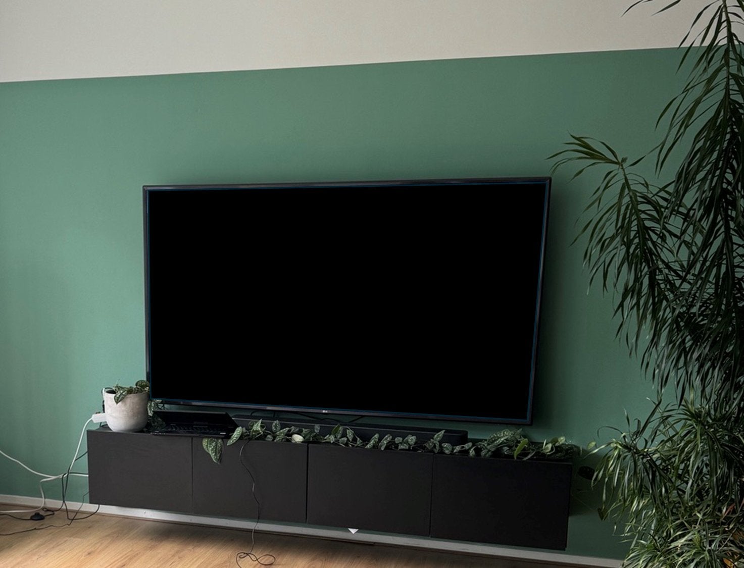 Mooie zwarte tv-meubel staand of zwevend te koop, Ophalen, Gebruikt, 100 tot 150 cm, Minder dan 100 cm