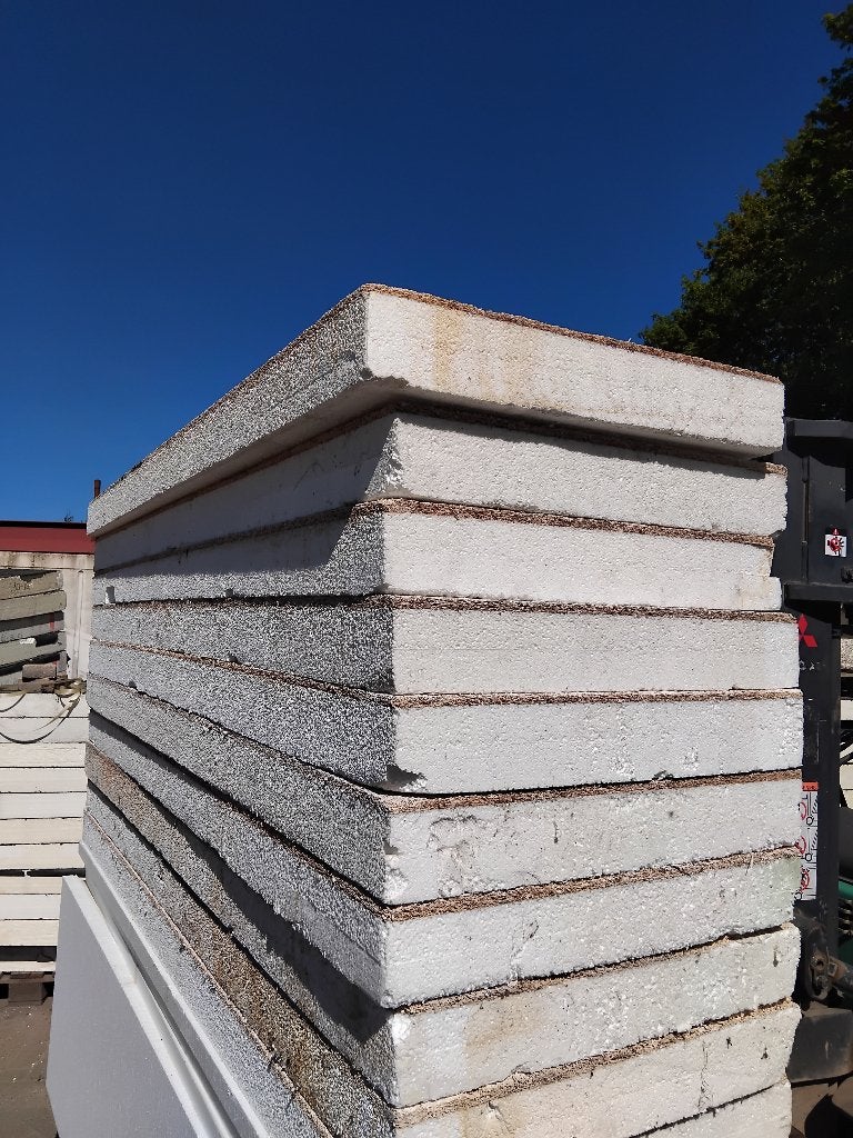 EPS houtwolcement - 10 cm dik - 60x199 cm - Plafondplaat, Doe-het-zelf en Verbouw, Ophalen, Dakisolatie, -, -