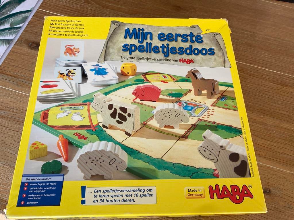 Haba mijn eerste spelletjes doos, Ophalen of Verzenden, Zo goed als nieuw