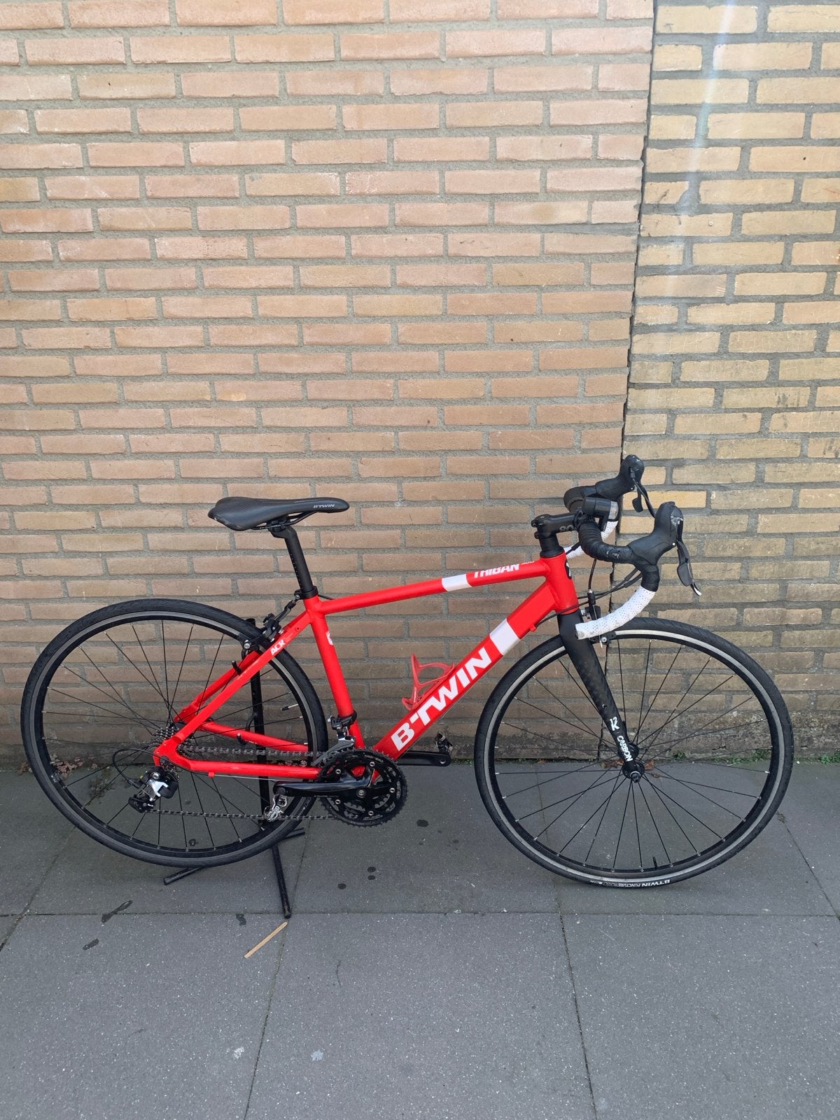 Btwin Triban racefiets - Rood -  goeden staat, Minder dan 10 versnellingen, Aluminium, Minder dan 49 cm, Ophalen