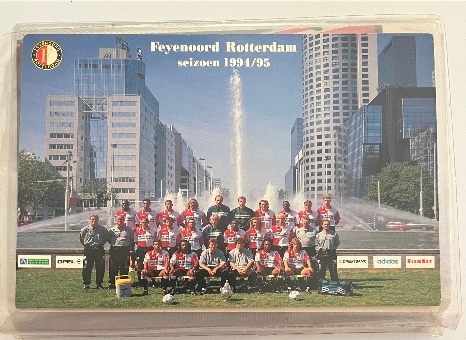 30 sponsor kaarten Feyenoord 91/95 compleet, Verzenden, Nieuw, Feyenoord, Spelerskaart