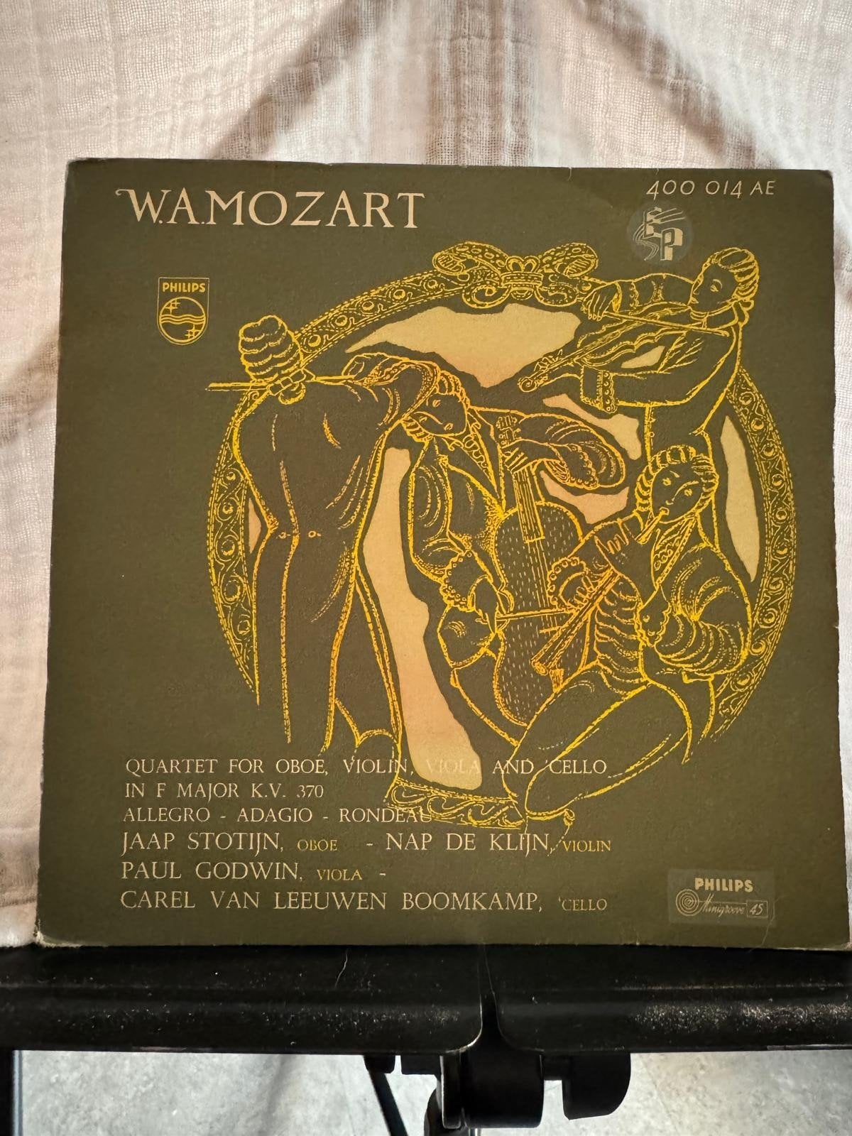 Mozart - Kwintet voor Hobo, Viool, Altviool en Cello, Mozart, 7 inch, Ophalen of Verzenden, EP