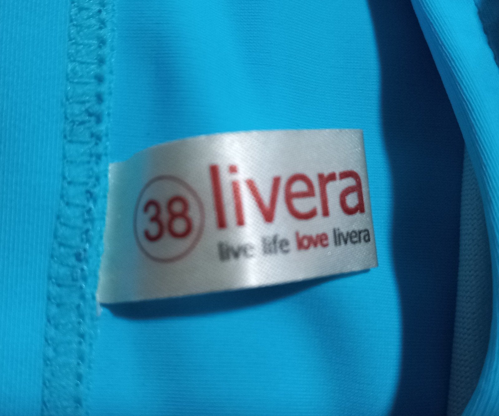 Livera Bikini Maat 38 - Bloemenprint & Effen Blauw, Meerkleurig, Nieuw, Ophalen of Verzenden, Bikini