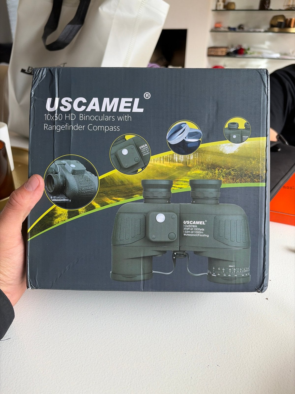 Uscamel 10x50 HD Verrekijker met Kompas Nieuw, Nieuw, USCAMEL, 8 tot 12x, USCAMEL