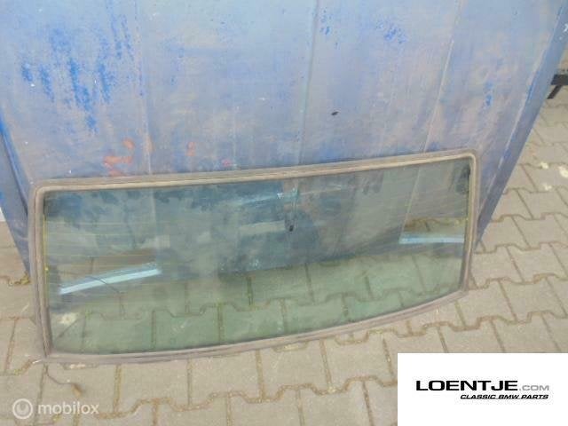 bmw e3 achterruit met rubber, blauw groen getint 2500 3.0 et, Auto-onderdelen, Gebruikt, Ophalen of Verzenden, BMW