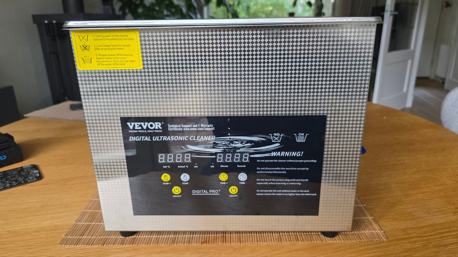 10 liter ultrasoon reiniger - Slechts 1x gebruikt, Ophalen of Verzenden, Zo goed als nieuw