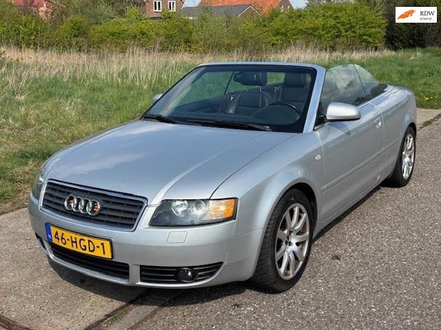 Audi A4 Cabriolet 1.8 Turbo Pro Line Automaat ECC Audio/CD E, Dealer onderhouden, Gebruikt, Zwart, 4 cilinders