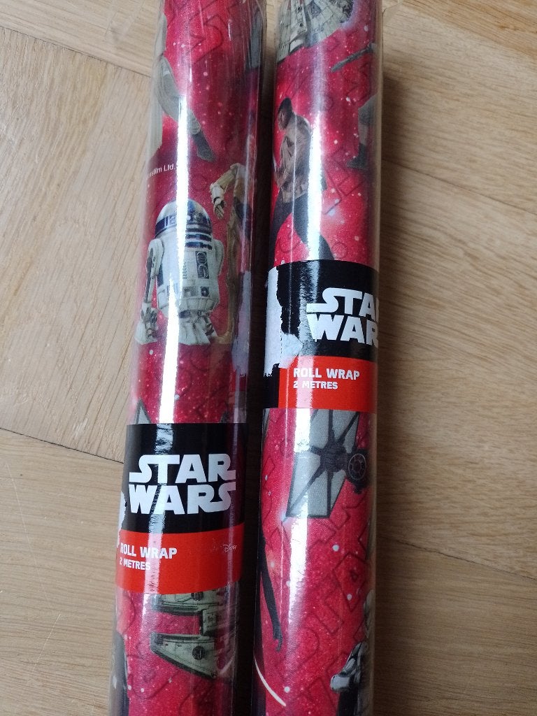 Star Wars cadeaupapier 2 rollen, Ophalen of Verzenden, Nieuw