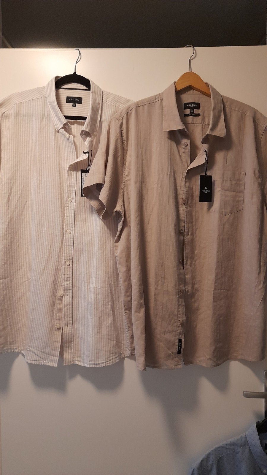 2 nieuwe hemden 3xl, Ophalen of Verzenden, Nieuw, Beige, Overhemd