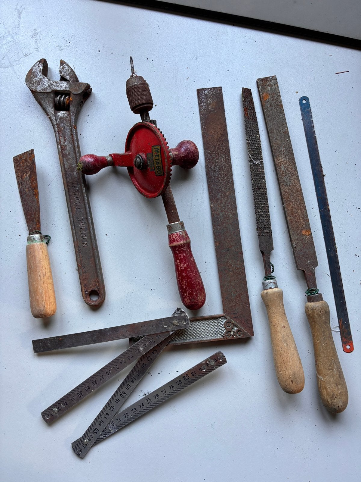 Handgereedschap van opa’s schuur, voor een prkkie, Ophalen, Gebruikt
