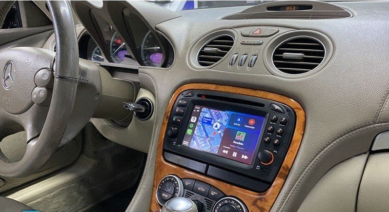 apple carplay navigatie mercedes SL carkit android auto usb