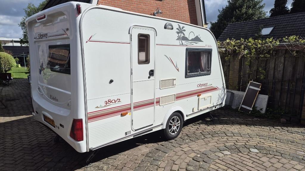 Elddis 380/2 odyssey+mover+voortent+luifel/ instapklaar, Elddis, Rondzit, Tot en met 2, Particulier