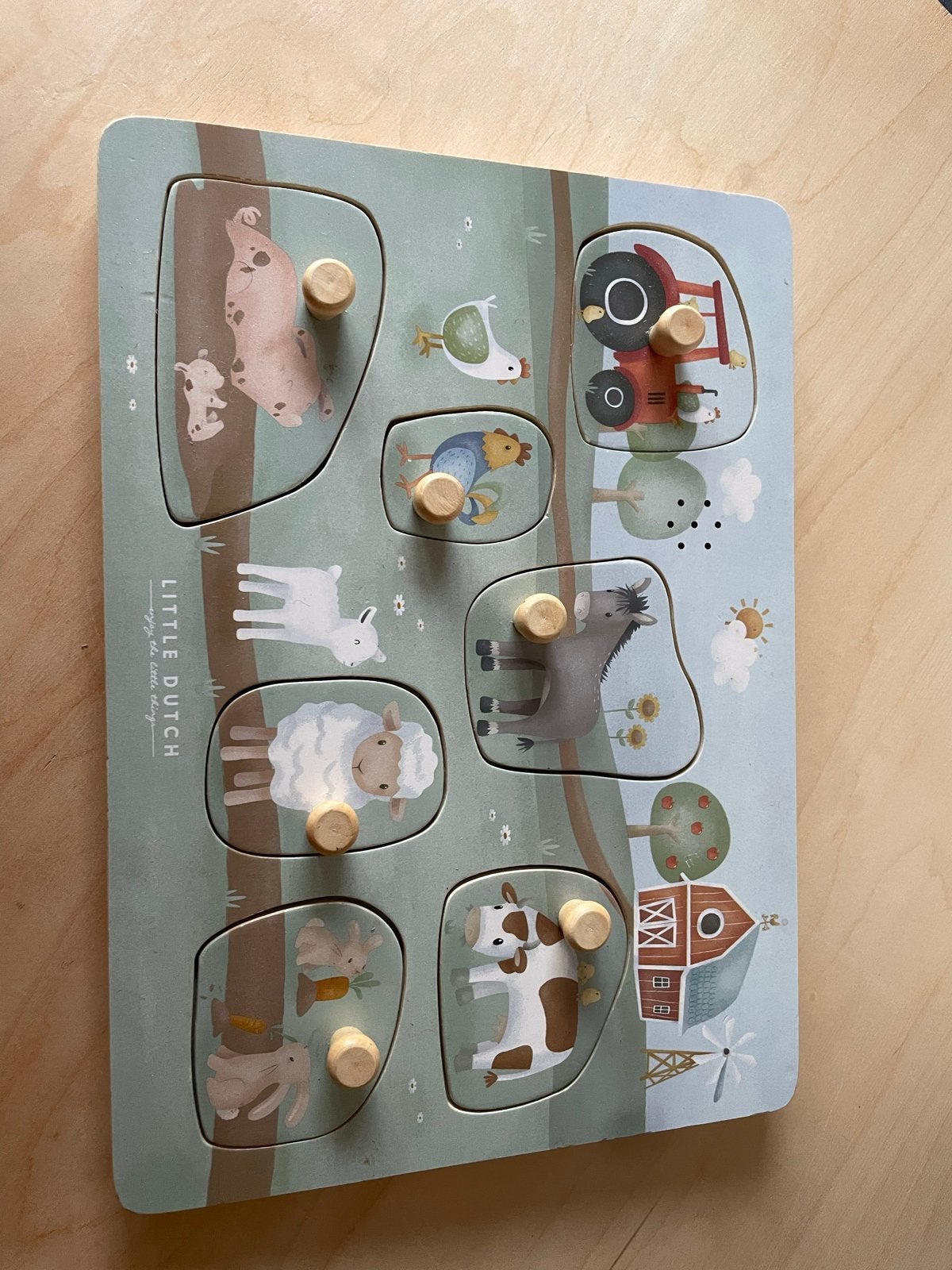 Little Dutch boerderij puzzel met geluid, Ophalen, Gebruikt, Overige typen, Met geluid