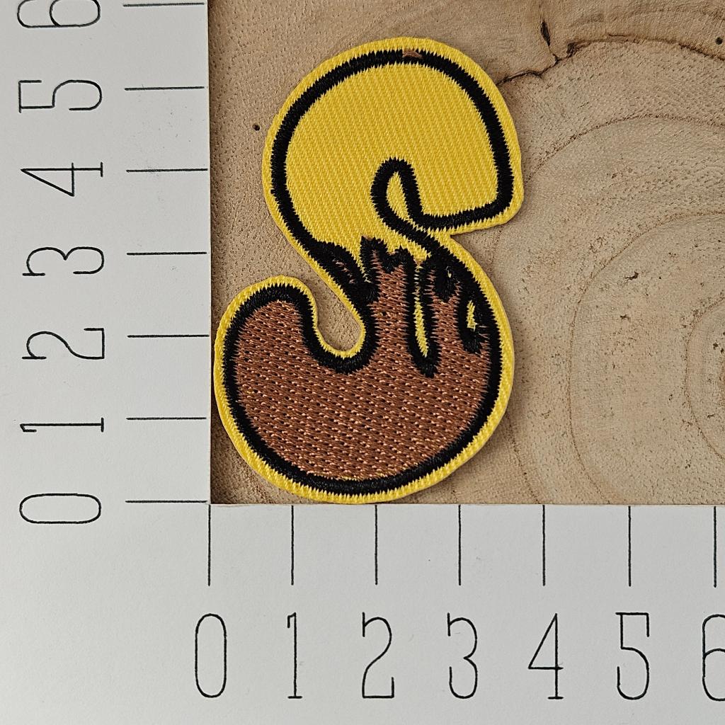 Strijk embleem applicatie Patch Bij alfabet letter S, J, Nieuw, Ophalen of Verzenden, J
