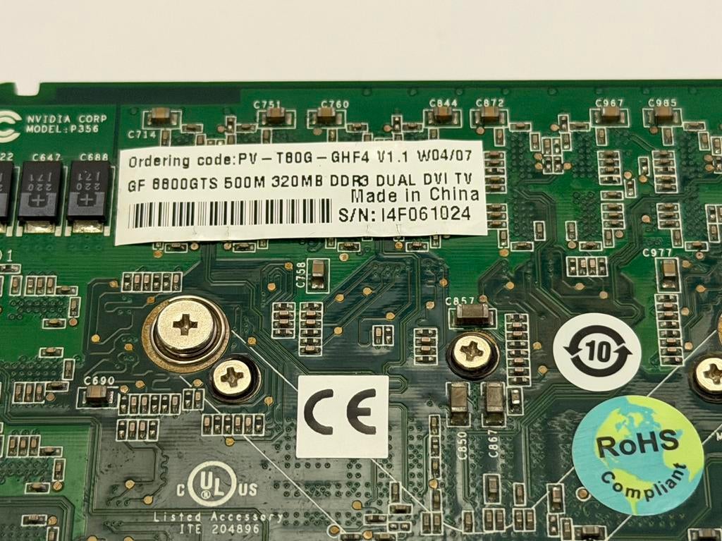 XFX GeForce 8800 GTS 320MB PCIe Videokaart, Computers en Software, Videokaarten, PCI-Express 2, Nvidia, GDDR3, Verzenden