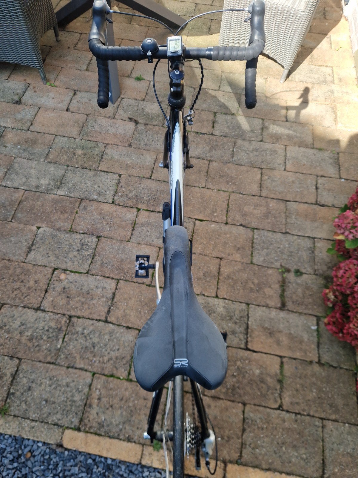 Sensa racefiets AL7005 - Zwart/Blauw - Goede staat, Velgrem, Aluminium, Zo goed als nieuw, Meer dan 20 versnellingen