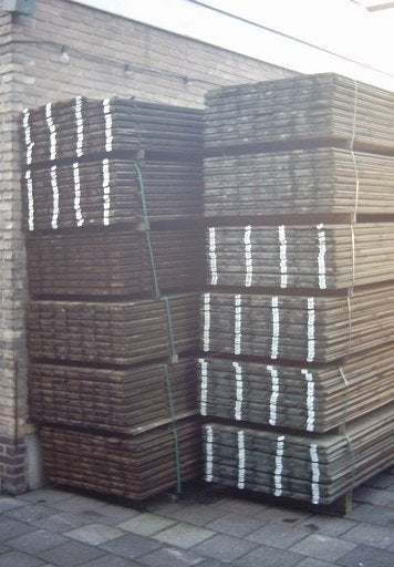 Rabatdelen Grote partij 70/3.60 mtr. lang. Actie prijzen, Ophalen, Nieuw, 250 cm of meer, Planken